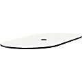 Safco Designer White Cha-Cha Table Oval Tabletop - Oval Top - 84" Table Top Length x 42" Table Top Width x 1" Table Top Thickness - Assembly Required