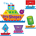 Trend Ship Shapes/Colors Bulletin Board Set - Learning Theme/Subject - 16, 24, 4 (Geometric, Word, Label) Shape - Multicolor - 45 / Set