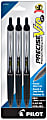 Pilot Precise V10 RT Gel Ink Rolling Ball Pens, Bold Point, 1.0mm, Silver Barrel, Black Ink, Pack of 3 Pens 1 thumbnail image