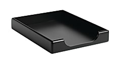 Rolodex® Wood Tones™ Front-Load Letter-Size Tray, Black 1 thumbnail image