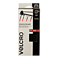 VELCRO® Brand Industrial Strength Velcro Self Stick Tape, 2" x 4', Black