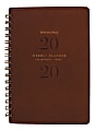 AT-A-GLANCE® Signature Collection 13-Month Weekly/Monthly Planner, 5-1/2" x 8-1/2", Distressed Brown, January 2020 to January 2021 1 thumbnail image