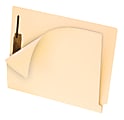 Pendaflex® Smart Shield™ End Tab Fastener Folders, Letter Size, Manila, 1 Embedded Fastener, Pack Of 50 Folders