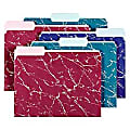 Oxford® Marble File Folders, 1/3 Cut, Letter Size, Assortment #1, Pack Of 12 1 thumbnail image