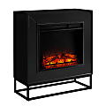 SEI Furniture Frescan Contemporary Electric Fireplace, 36-1/2”H x 33”W x 14”D, Black