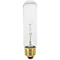 Satco T10 Clear Tubular Bulb, 40 Watt