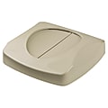 Rubbermaid® Tilt Top For Square Waste Container, 31 1/2" x 24" x 24", Beige