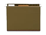 Pendaflex® Hanging File Folders With Dividers, 1 Divider, Letter Size, Standard Green, Pack Of 10