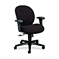 HON® Unanimous 7622 High-Performance Task Chair, 40 3/4"H x 20 1/10"W x 38"D, Black Frame, Iron Fabric