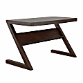 Coast to Coast Caleb Transitional Solid Acacia Wood 48"W Rectangle 1-Drawer Writing Desk, Zag Vinegar Brown 1 thumbnail image