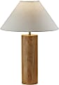 Adesso® Martin Table Lamp, 25-1/2"H, White Shade/Natural Oak Base 1 thumbnail image
