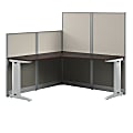 Bush Business Furniture Office In An Hour L Workstation, Mocha Cherry Finish, Standard Delivery 1 thumbnail image