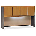 Bush Business Furniture Office Advantage Hutch 60"W, Natural Cherry/Slate, Premium Installation