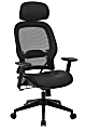 Office Star™ Professional AirGrid Bonded Leather High-Back Executive Chair, Black 1 thumbnail image