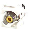 C2G Snap-In Yellow RCA F/F Keystone Insert Module - White - RCA 1 thumbnail image