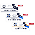 Custom Printed Outdoor Weatherproof 1, 2, or 3 Color Labels And Stickers, 1-1/2" x 3" Rectangle, Box of 250