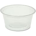 Genuine Joe 2 oz Portion Cups - 50.0 / Bag - 50 / Carton - Clear - Polystyrene - Beverage, Sauce