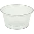 Genuine Joe 2 oz Portion Cups - 2 fl oz - Clear - Polystyrene - Beverage, Sauce - 50 Bag - 50 / Carton 1 thumbnail image