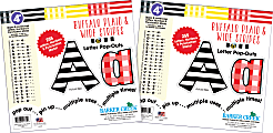 Barker Creek Letter Pop-Outs, 4", Buffalo Plaid Wide Stripes, Pack Of 510 1 thumbnail image