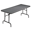 Iceberg IndestrucTable TOO™ 1200-Series Folding Table, 30"W x 60"D, Charcoal