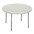 Iceberg Indestruct-Table Too Round Folding Table, 29"H x 48"D, Platinum/Gray 1 thumbnail image