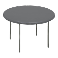 Iceberg Indestruct-Table Too Round Folding Table, 29"H x 48"D, Charcoal/Gray 1 thumbnail image