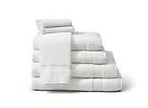 Medline Fine-Spun Bath Towels, 24" x 48", 8 Lb, White, Pack Of 12 1 thumbnail image