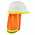 Ergodyne GloWear 8005 High-Visibility Hard Hat Reflective Mesh Neck Shade, Orange