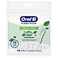 Oral B Burst of Scope Floss Picks, Fresh Mint, Pack Of 75 Picks