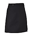 Royal Park Girls Uniform, Flat-Front Skort, Size 7 1/2, Black