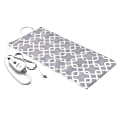 Pure Enrichment PureRelief Express Designer Series Heating Pad, 12" x 15", Gray Trellis