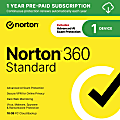 Norton™ 360 Standard, For 1 Device, 1 Year Subscription, Windows®, Download