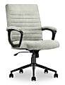 Click365 Transform 3.0 Ergonomic Vegan Leather Mid-Back Manager's Chair, Gray