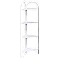 Sauder® Cottage Road Corner Tower, 4 Fixed Shelves, White 1 thumbnail image