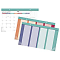 AT-A-GLANCE® Harmony Monthly Desk Pad With Reusable Stickers, 17 3/4" x 10 7/8", January to December 2018 (D6099-705-18)