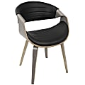 LumiSource Symphony Chair, Black/Light Gray 1 thumbnail image