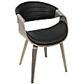 LumiSource Symphony Chair, Black/Light Gray