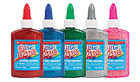 Scholastic Color Glitter Glue, 2.4 Oz, Assorted Colors