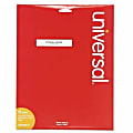 Universal File Folder Label - 21/32" Width x 3 7/16" Length - Permanent Adhesive - Rectangle - Laser - White - Paper - Self-adhesive - 30 / Sheet - 25 Total Sheets - 750 Total Label(s) - 25 / Box 1 thumbnail image
