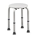 HealthSmart® Compact Shower Stool With Germ Protection, 20"H x 6 1/2"W x 6 1/2"D, White 1 thumbnail image