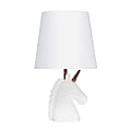Simple Designs Sparkling Unicorn Table Lamp, 16”H, White/Rainbow 1 thumbnail image