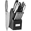 Cuisinart C77SS-17P 17Pc Ss Knife Block Set Accs Stainless Steel - 17 Piece(s) - 1 - 1 x Chef's Knife, 1 x Slicer/Carver, 1 x Santoku Knife, 1 x Serrated Utility Knife, 2 x Paring Knife, 8 x Steak Knife - 8" Length Chef's Knife, 8" Length Slicer/Carver 1 thumbnail image