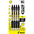 Pilot G2 | SmileyWorld Gel Pens, Fine Point, 0.7mm, Black Ink, Pack of 4 1 thumbnail image