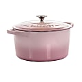 Crock-Pot Artisan 2-Piece Enameled Cast Iron Dutch Oven, 7 Quarts, Blush Pink