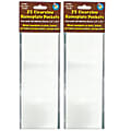 Ashley Productions Clear View Self-Adhesive Extra Small Name Plate Pocket 3.25" x 10.5", 25 Per Pack, 2 Packs 1 thumbnail image