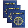 Ashley Productions Blank Passport Books, 6 sheets Per Book, Packs Of 3 Books
