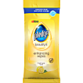 Pledge® Beautify It Enhancing Polish Wipes, Lemon Scent, 7" x 10", Pack Of 24 Wipes 1 thumbnail image
