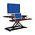 FlexiSpot AlcoveRiser Sit-To-Stand Desk Converter, 35"W, Mahogany 1 thumbnail image