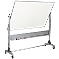 MooreCo™ Dura Rite® Platinum Non-Magnetic Dry-Erase Whiteboard, 724" x 496", Aluminum Frame With Silver Finish