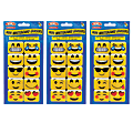 Ashley Productions Non-Magnetic Mini Whiteboard Erasers, Emotion Icons, Pack of 30